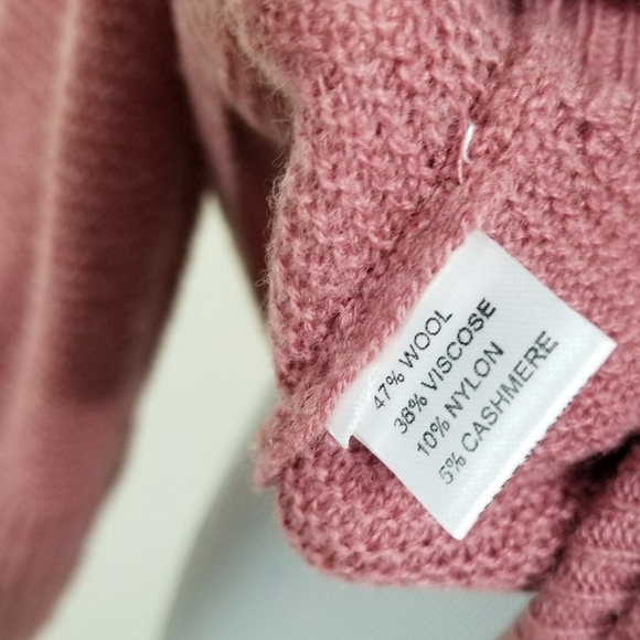 Acrobat asymmetric wool sweater rosewood pink - Picture 4 of 6